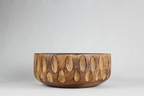 Emma Rayure Wood Bowl