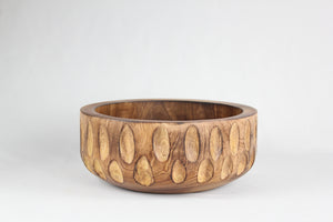 Emma Rayure Wood Bowl