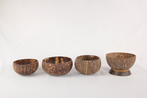 Set of 4 Coconut Bowl with Base