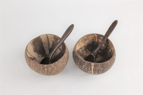 Set of 2 Coconut Drinking Bowl